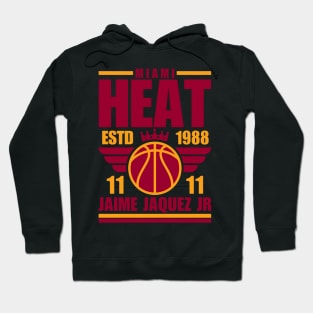 Miami Heat Jaquez Jr 11 Basketball Retro Hoodie